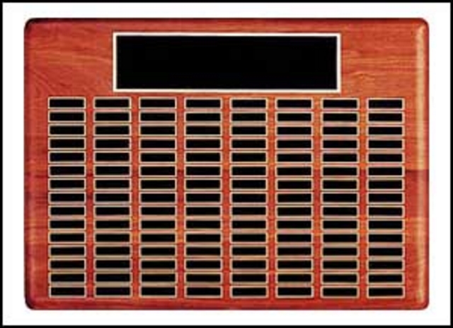 Perpetual Plaque with 120 Plates (22"x30")